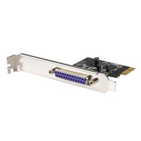 StarTech.com 1 Port PCI Express Dual Profile Parallel Adapter Card - SPP/EPP/ECP - 2x DB25 IEEE 1284 PCIe Parallel Card