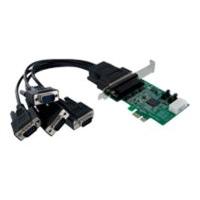 startechcom 4 port native pci express rs232 serial adapter card with 1 ...