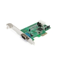 startechcom 1 port native pci express rs232 serial adapter card with 1 ...