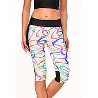 Star Printing Was thin High Waist Elastic Stretch Yoga Sports Pants