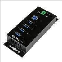 startechcom 4 port metal industrial superspeed usb 30 hub with surge p ...