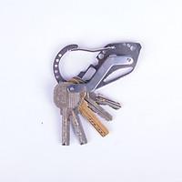 Stainless Steel Key Holder Keychain Clip Tool Screwdriver Wrench Carabiner Keyrings For Men Jewelry 1PC