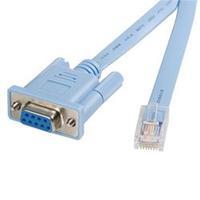 startechcom 6 ft rj45 to db9 cisco console management router cable mf