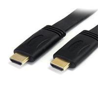startechcom 25 ft flat high speed hdmi cable with ethernet ultra hd 4k ...