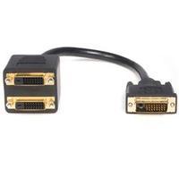 startechcom 1 ft dvi d to 2x dvi d digital video splitter cable mf