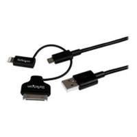 StarTech.com 1m Lightning/Dock/Micro USB