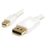 startechcom 2m 6 ft white mini displayport to displayport 12 adapter c ...