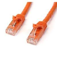 startechcom 35 ft orange gigabit snagless rj45 utp cat6 patch cable