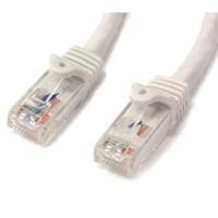 startechcom 15 ft white gigabit snagless rj45 utp cat6 patch cable