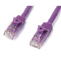 StarTech.com 15 ft Purple Gigabit Snagless RJ45 UTP Cat6 Patch Cable