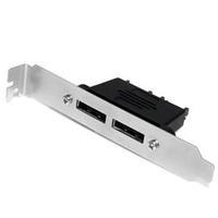 startechcom 2 port sata to esata plate adapter fm