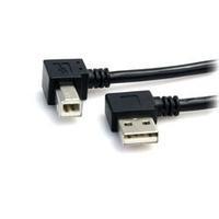 startechcom 3 ft a right angle to b right angle usb cable mm