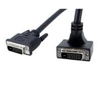 startechcom 6 ft 90 degree down angled dual link dvi d monitor cable m ...