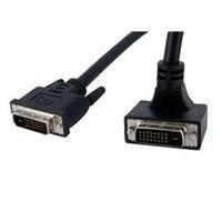 startechcom 6 ft 90 degree upward angled dual link dvi d monitor cable ...