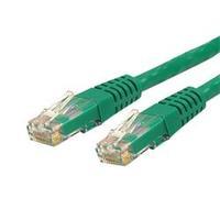 StarTech.com 1 ft Cat 6 Green Molded RJ45 UTP Gigabit Cat6 Patch Cable