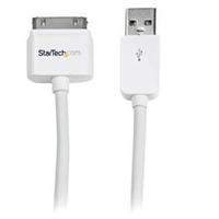 StarTech.com 3m (10 ft) Long Apple 30-pin Dock Connector to USB Cable with Stepped Connector