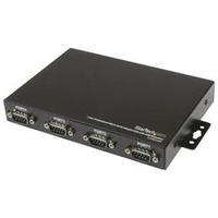 StarTech.com 4 Port Wall Mountable USB to Serial Adapter Hub with COM Retention