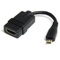 startechcom 5in high speed hdmi adapter cable hdmi to hdmi micro fm