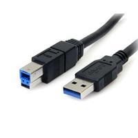 StarTech.com 3 ft Black SuperSpeed USB 3.0 Cable A to B - M/M