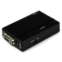 StarTech.com High Resolution VGA to Composite (RCA) or S-Video Converter - PC to TV