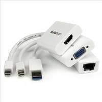 startechcom macbook air accessories kit mdp to vga hdmi and usb 30 gig ...