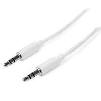 StarTech.com (2m) Slim 3.5mm Stereo Audio Cable - Male to Male (White)