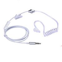 Stereo Monaural 3.5mm Anti Radiation Earphone Air Spring Duct Earhook Headphone For iPhone Samsung All Phone MP3