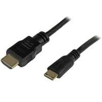 StarTech 1 ft High Speed HDMI Cable with Ethernet- HDMI to HDMI Mini- M/M