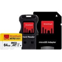 strontium nitro microsdxc 566x 64gb srn64gtfu1c