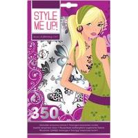 Style Me Up Wooky Butterfly Kiss Fabric Transfers And Tattoos (350 Tattoos Pad)