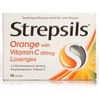 Strepsils Orange With Vitamin C100mg