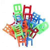 Stacking Chairs Balance Game Office Puzzle Educational Toy Multi-Colored (18pcs)