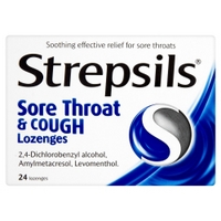 Strepsils Sore Throat and Cough Lozenges - 24 Lozenges