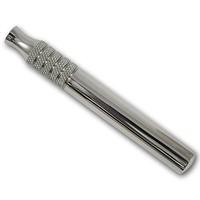 Stainless Steel Part Knurled Safety Razor Handle - Shiny Finish