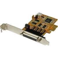 startech 4 port pci express pcie rs232 serial card w power output and  ...