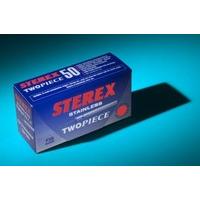 Sterex - Two Piece Stainless Steel Needles Size 002 Short - Box of 50