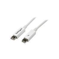 startech 2m white thunderbolt m to thunderbolt m cable