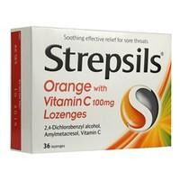 strepsils orange with vitamin c 100mg lozenges 36 lozenges