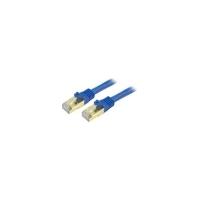 StarTech.com 10 ft Blue Shielded Snagless 10 Gigabit RJ45 STP Cat6a Patch Cable - 1 x RJ-45 Male Network - 1 x RJ-45 Male Network - Blue