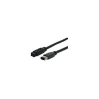 StarTech.com 6 ft IEEE-1394 Firewire Cable 9-6 M/M - 1 x Male FireWire - 1 x Male FireWire - Black