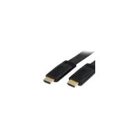 StarTech.com 10 ft Flat High Speed HDMI Cable with Ethernet - HDMI - M/M - 1 x HDMI Male Digital Audio/Video - 1 x HDMI Male Digital Audio/Video - Gol