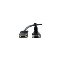 StarTech.com 6 ft Coax High Resolution 90° Down Angled VGA Monitor Cable - HD15 M/M - 1 x HD-15 Male VGA - 1 x HD-15 Male VGA - Black