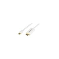 StarTech.com Mini DisplayPort to HDMI converter cable - 6 ft (2m) - 4K - White - 1 x Mini DisplayPort Male Digital Audio/Video - 1 x HDMI Male Digital