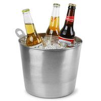 Stainless Steel Beer Bucket with Integral Opener
