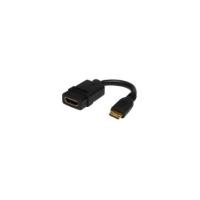 StarTech.com 5in High Speed HDMI Adapter Cable - HDMI to HDMI Mini- F/M - HDMI for Camera, Monitor, TV, Projector, Audio/Video Device - 5\