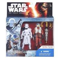 Star Wars: The Force Awakens 3.75 Inch 2 Pack Snap Wexley and First Order Snowtrooper Officer