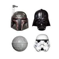 star wars set of 4 death star boba fett darth vader and stormtrooper f ...