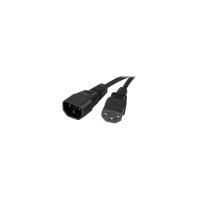 startechcom 10 ft 14 awg computer power cord extension c14 to c13 10ft ...