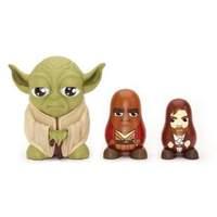 Star Wars Chubby Jedi Yoda/ Mace Windu/ Obi Wan Kenobi Collectable Russian Figurines Set