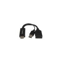 StarTech.com HDMI to DisplayPort Converter - HDMI to DP Adapter with USB Power - 4K - 1 x HDMI Male Digital Audio/Video - 1 x DisplayPort Female Digit